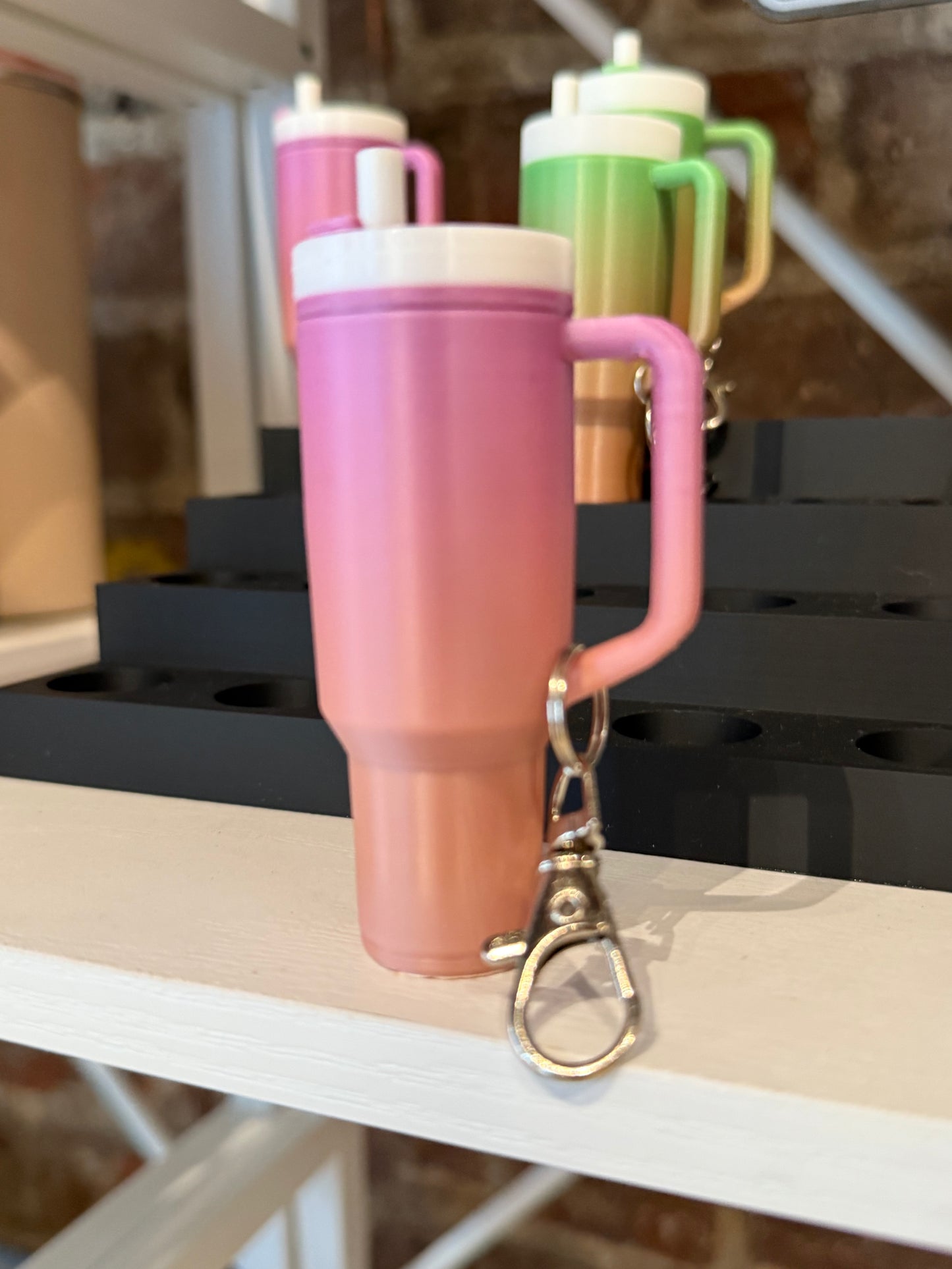 Tumbler Chapstick Keychain