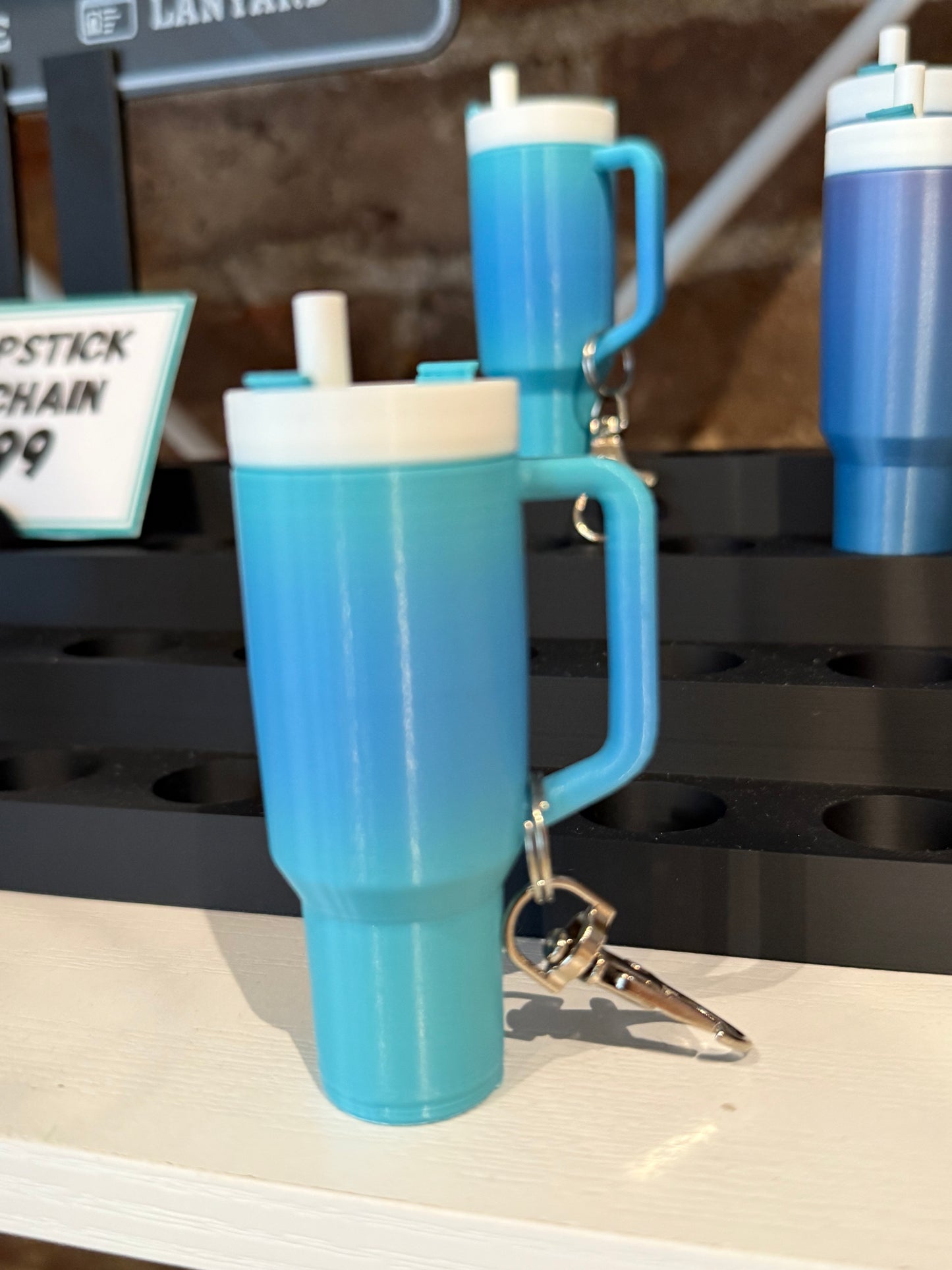 Tumbler Chapstick Keychain