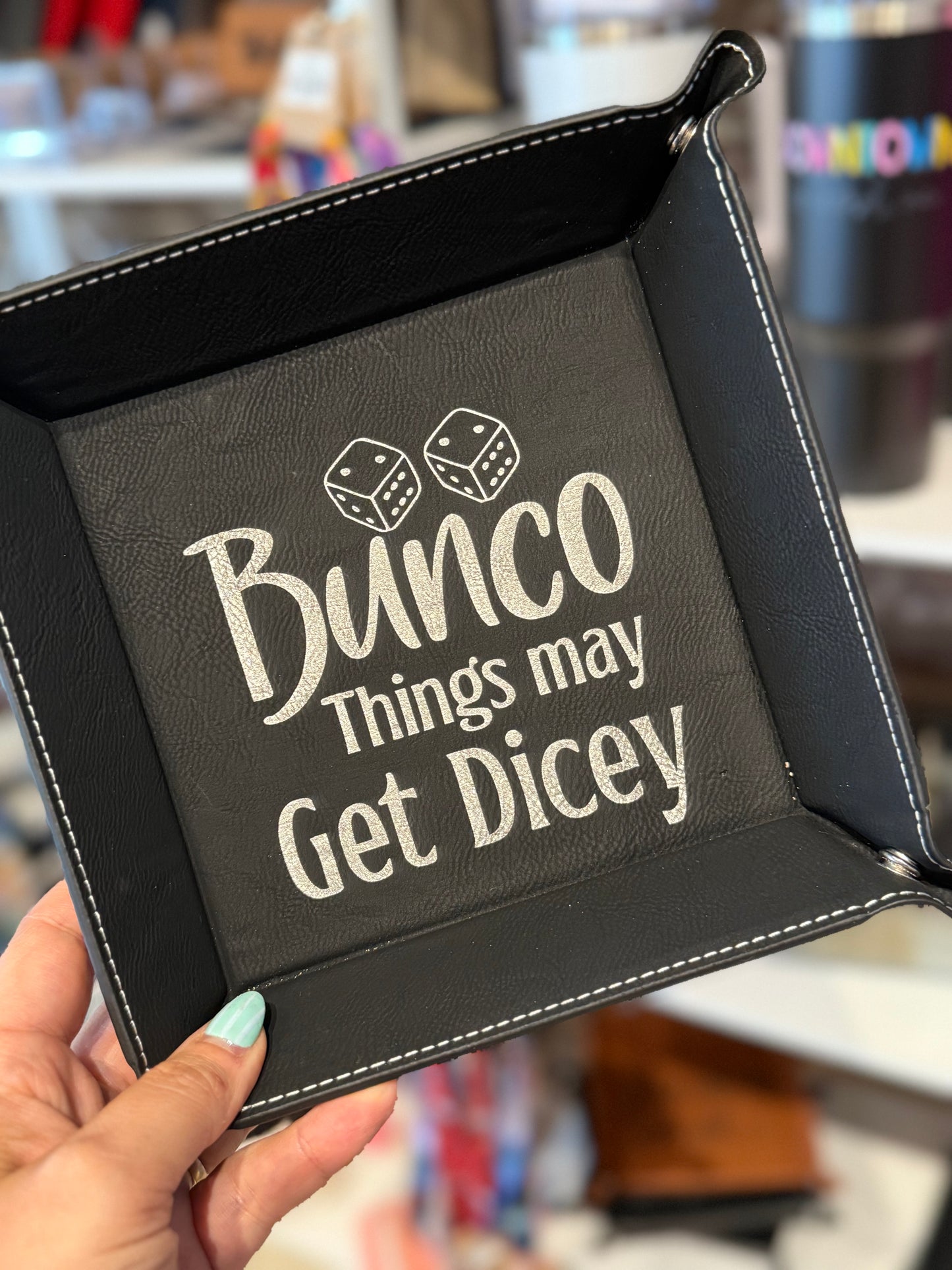 Leather Dice Tray