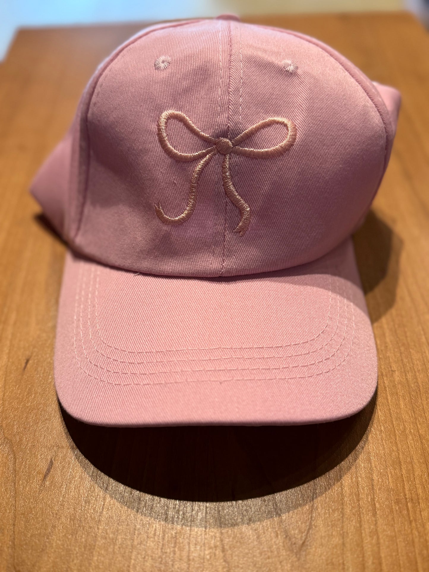 Canvas Pink ribbon Hat
