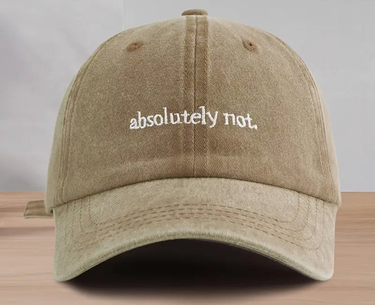 Absolutely Not Retro Wash Vintage Hat