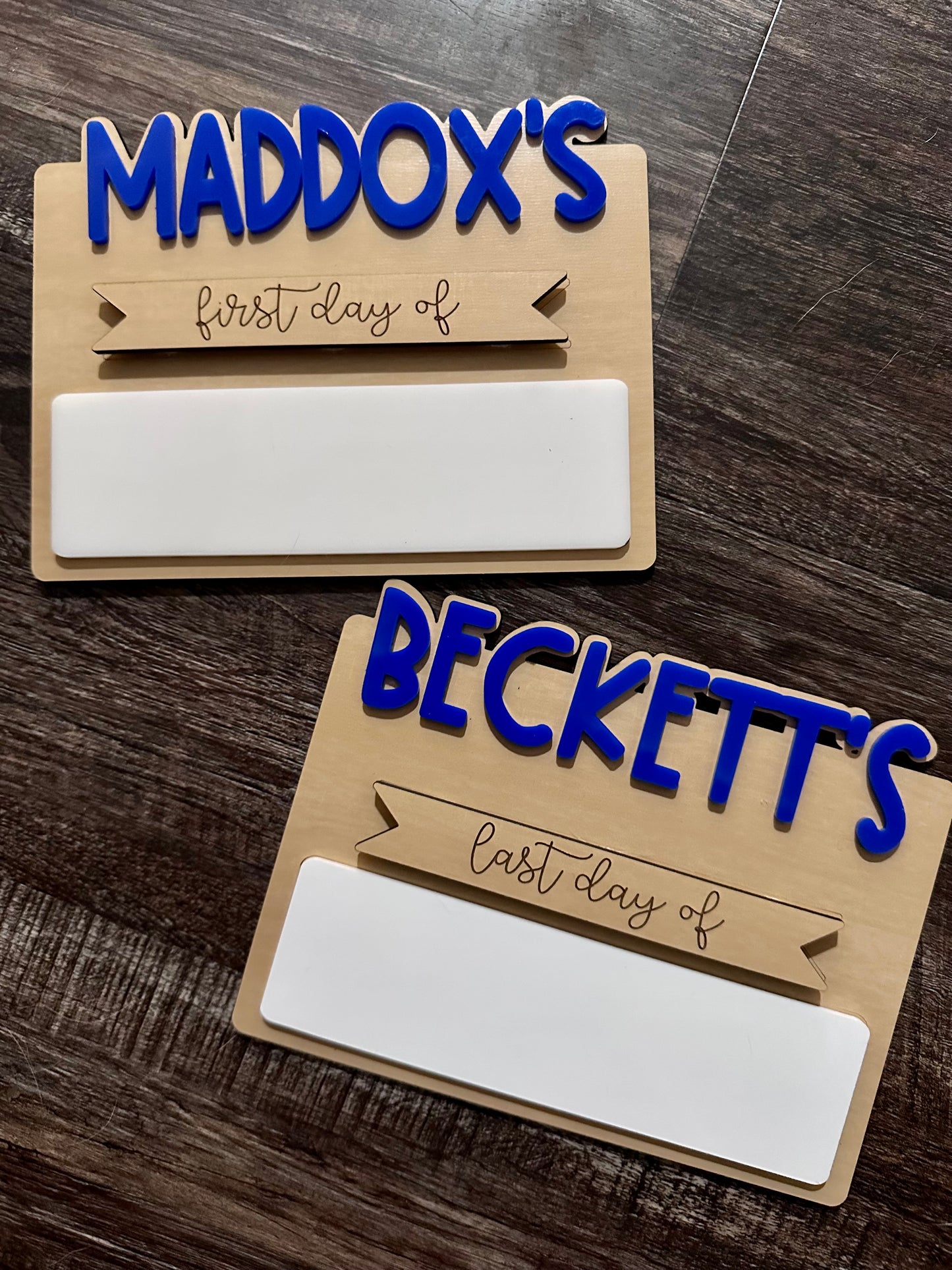 First/Last Day Dry Erase Sign