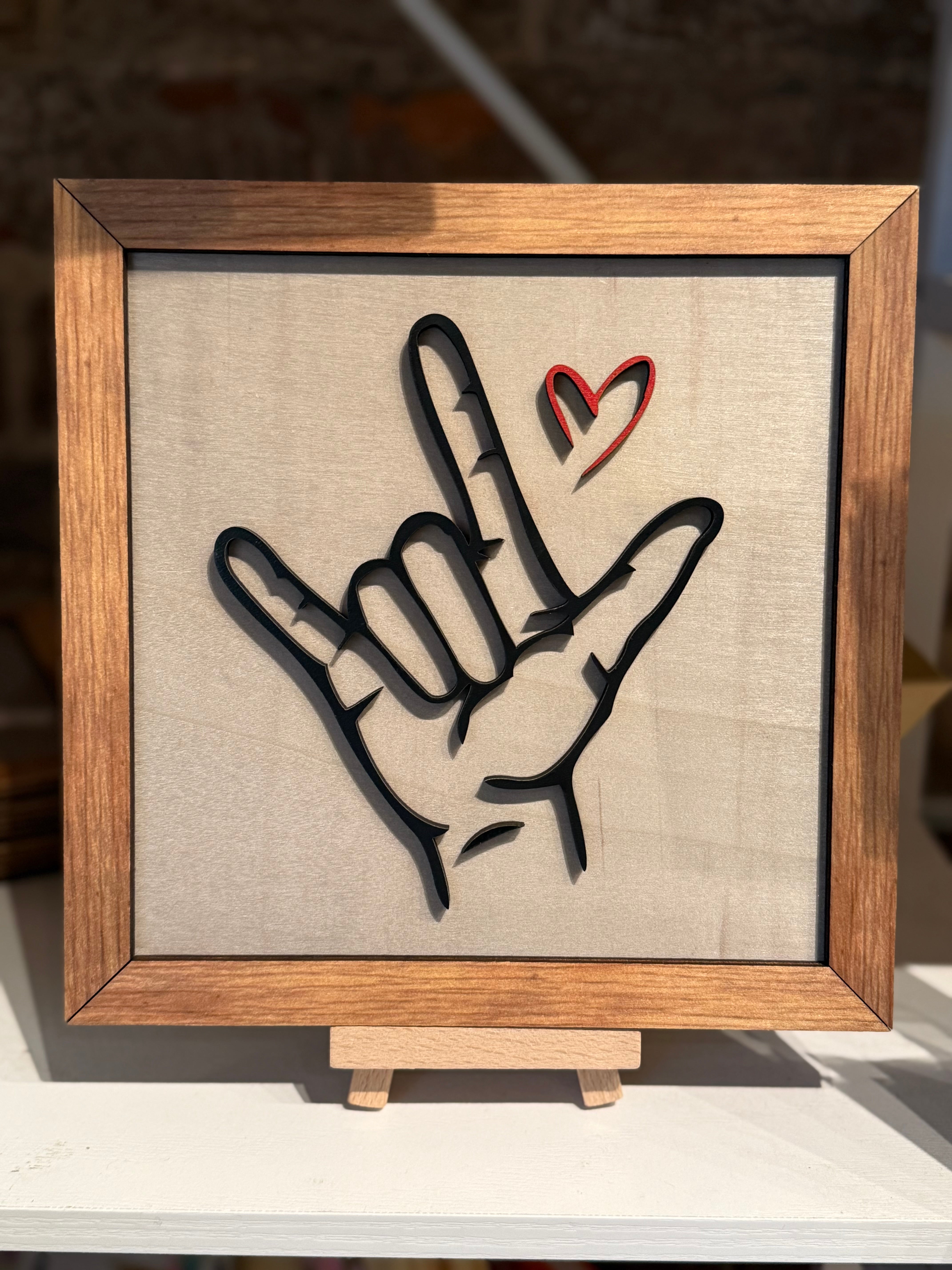 I Love You Framed Sign with Stand – The Palmetto Market
