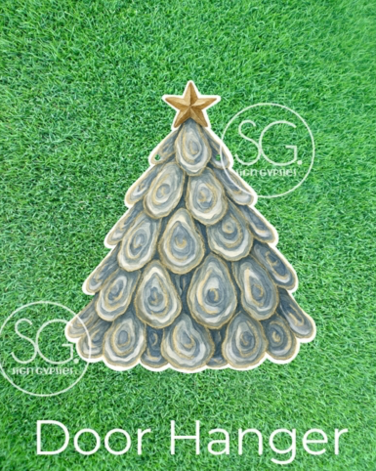 Oyster Tree Door Hanger - 26"x22"