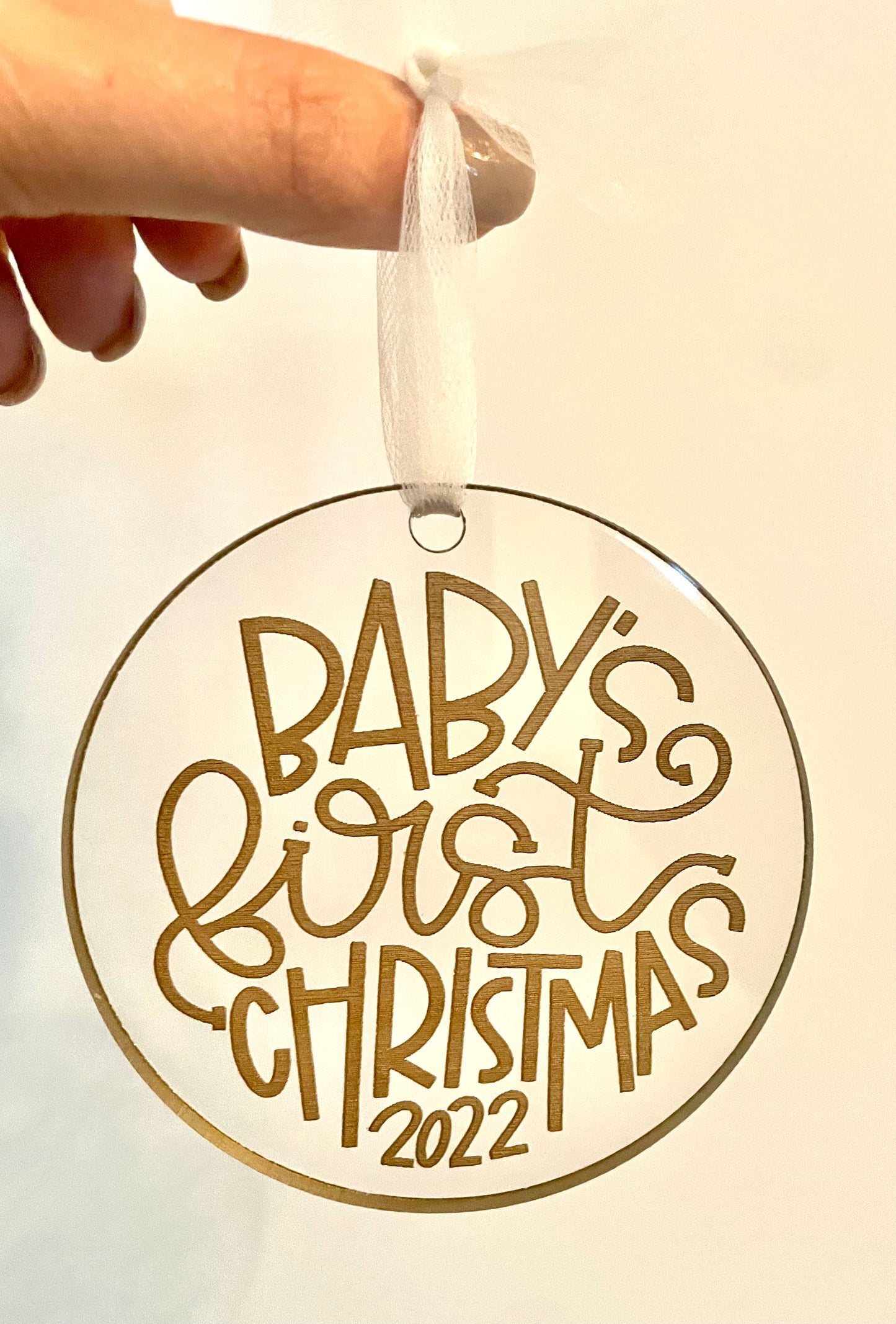 Baby’s First Christmas - Acrylic - 4” Wide