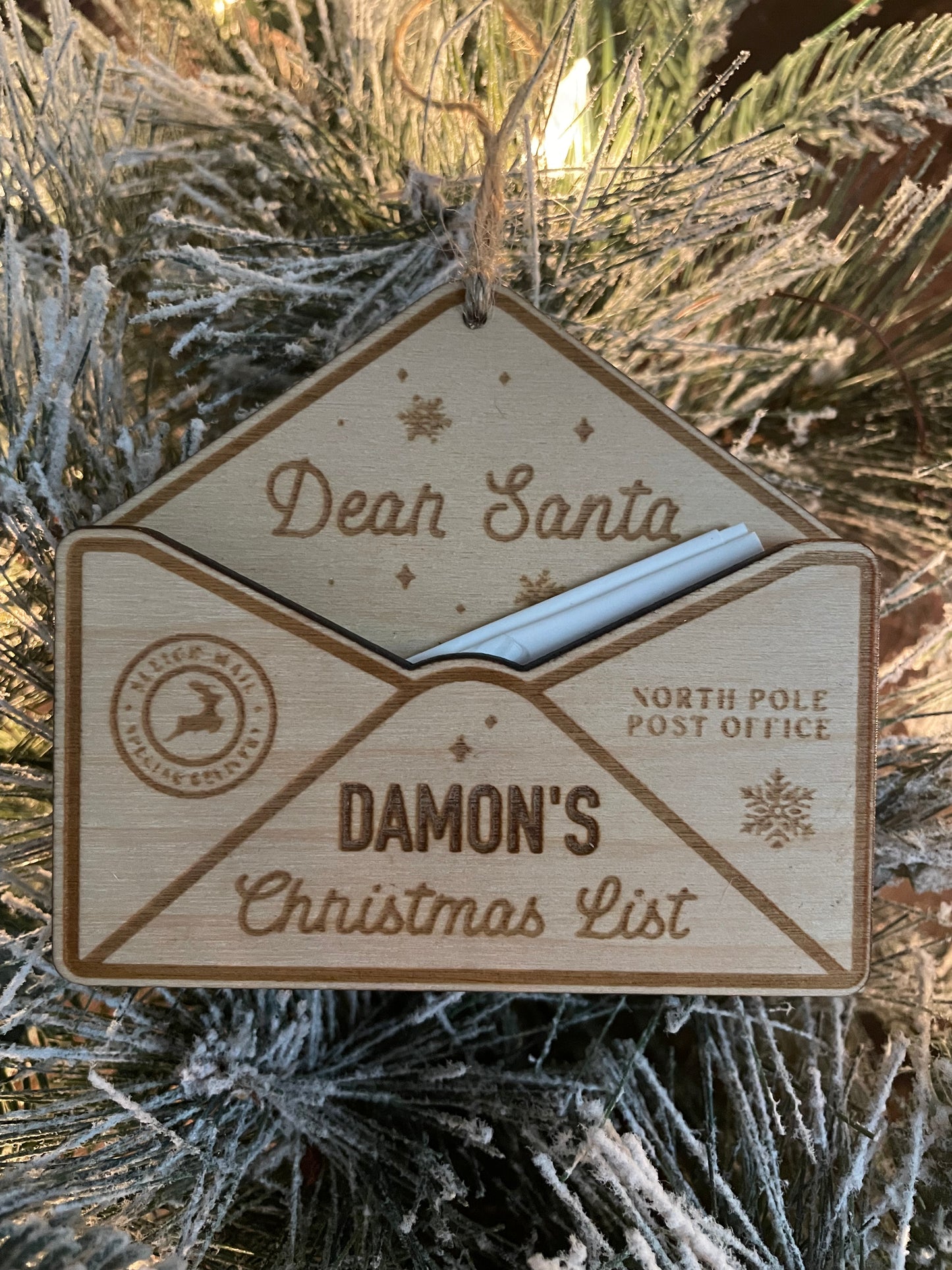 Dear Santa Envelope - It will hold your Christmas List!