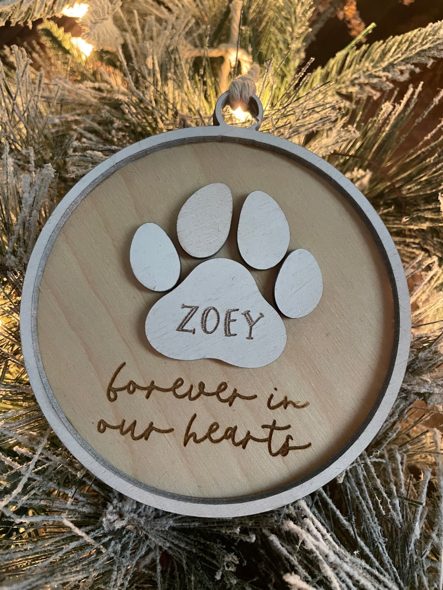 Dog Memorial Ornament