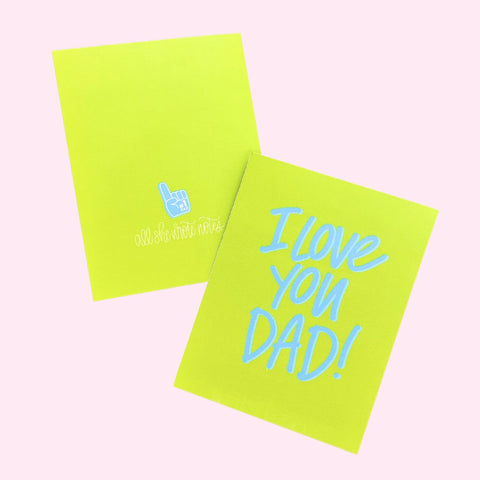 Note Card - I love you Dad