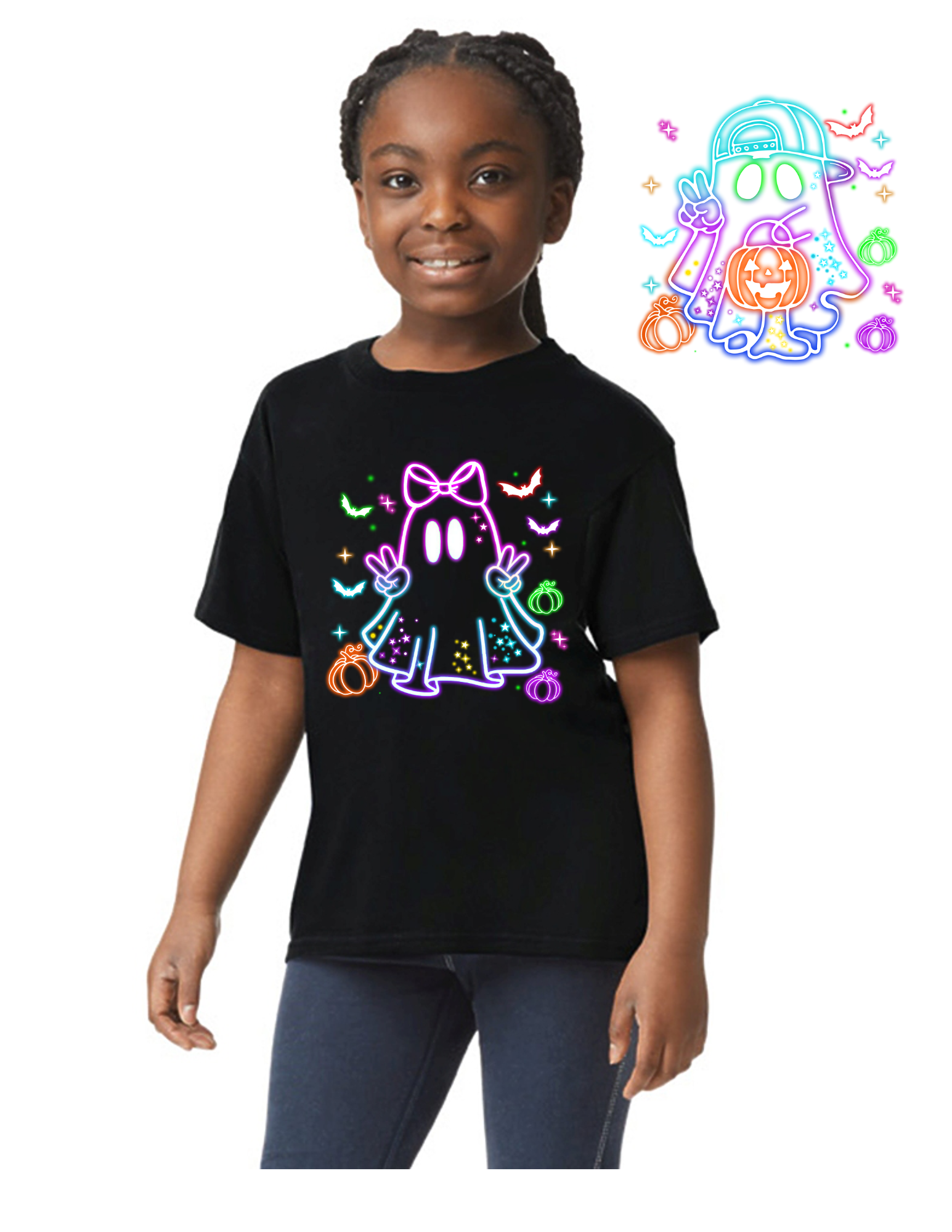 Spooky Neon Kids Tee