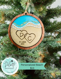 Personalized Beach Ornament