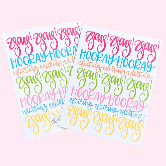 Note Card - Yay Hooray Exciting!