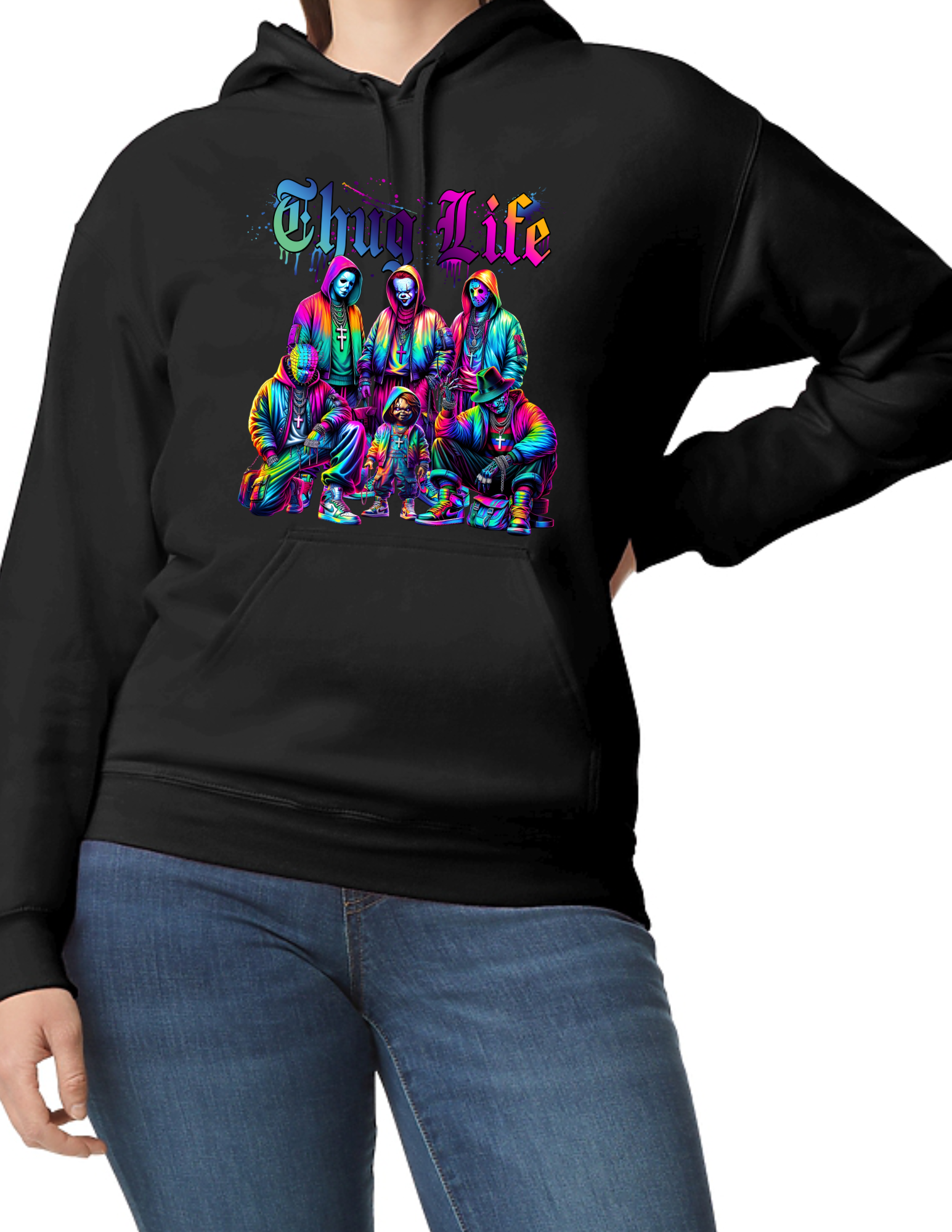 Thug Life - Rainbow -  Horror Hoodie