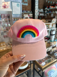 Youth Rainbow Hat (pink)