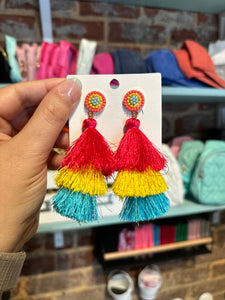 Bright Tassel Earrings