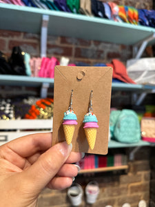 Clay Ice Cream Earrings