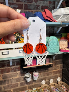 Basketball Net Earrings