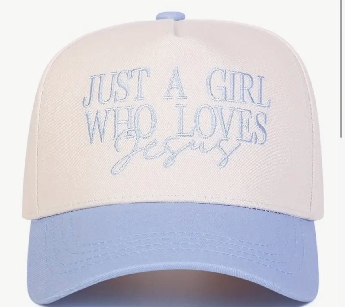 Just a Girl Who Loves Jesus Canvas Hat