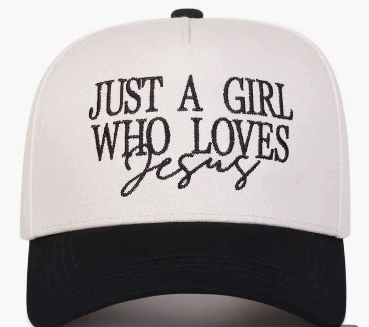 Just a Girl Who Loves Jesus Canvas Hat