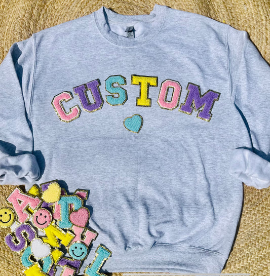 Custom Chenille Patch Crewneck