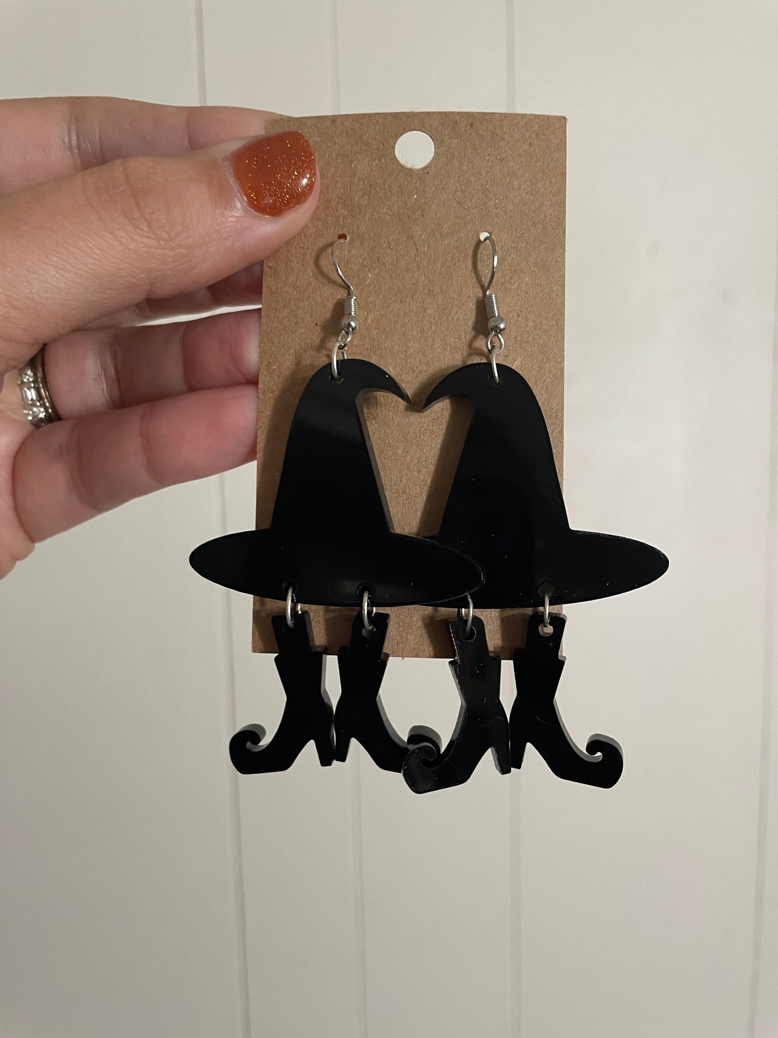 Witch Hat and Boots Earrings