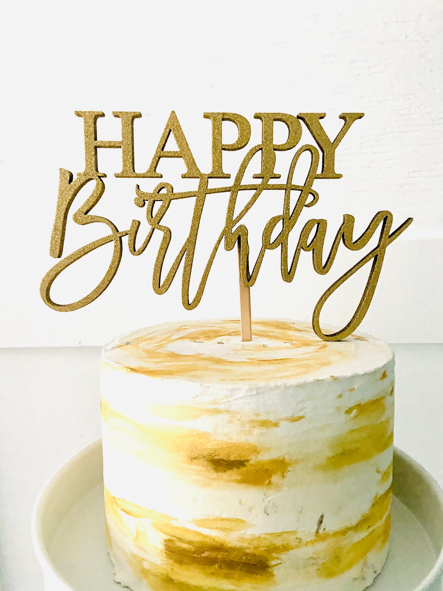 Happy Birthday Pearl Cake Topper – Just LoveLeigh