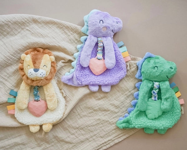 NEW Itzy Lovey™ Plush with Silicone Teether Toy