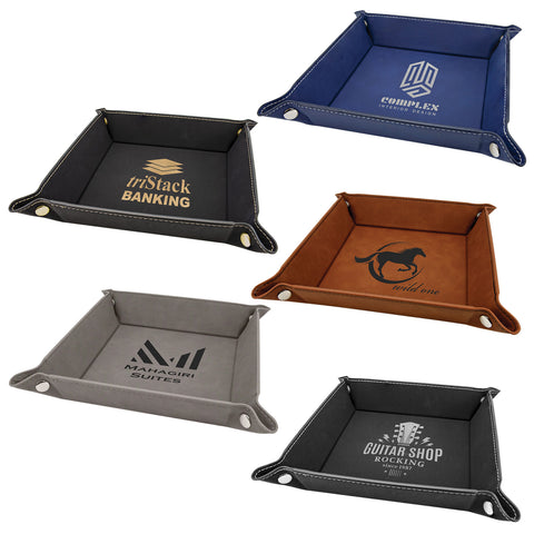 Leather Catch All Tray Peronalized