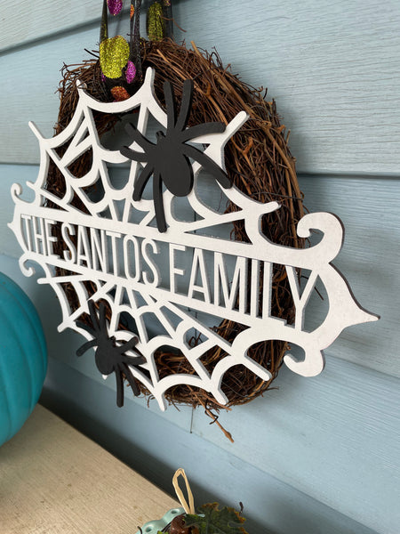 Family Spider Web - WREATH NOT INCLUDED