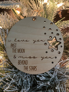I Love You to the Moon Ornament
