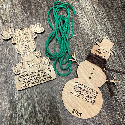 Heigh Measuring Ornament - Frosty or Rudolph!