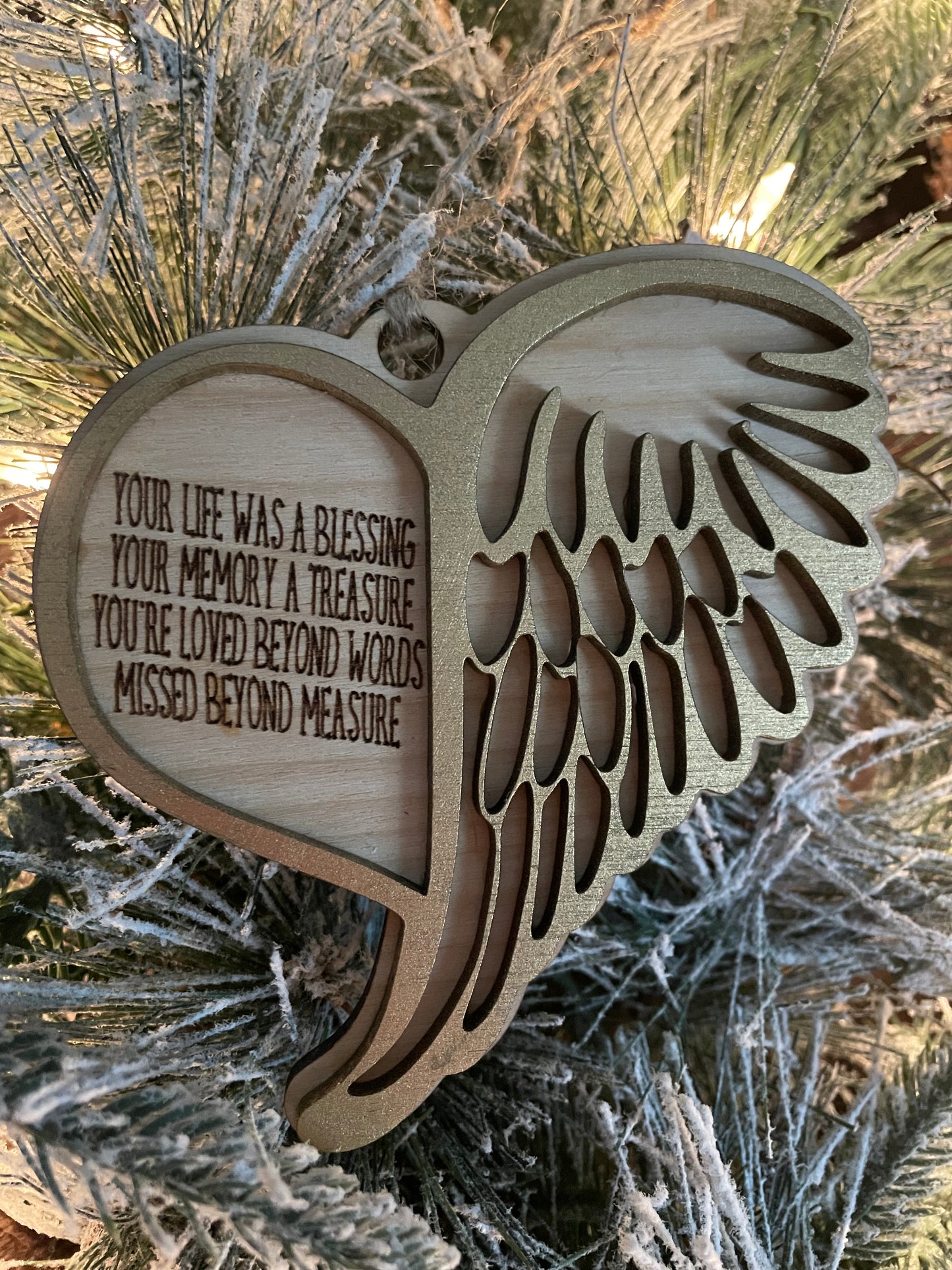 Angle Heart Ornament