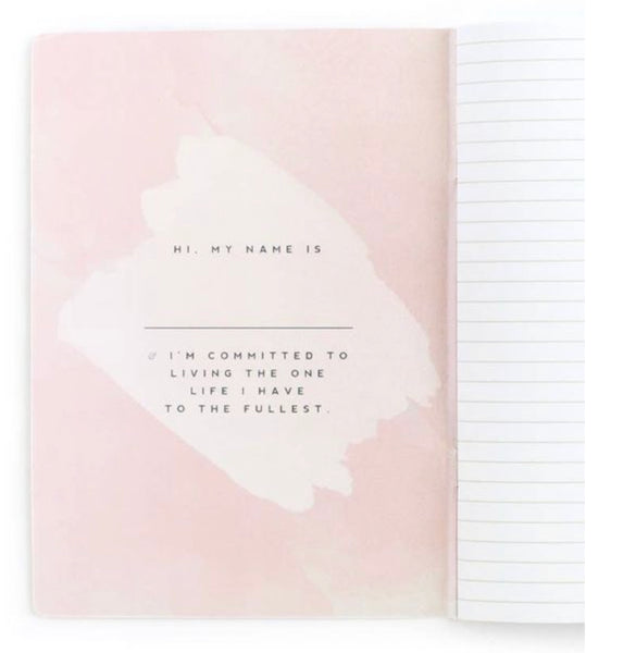 Live Your Best Life - Blush, Inspirational Notebook