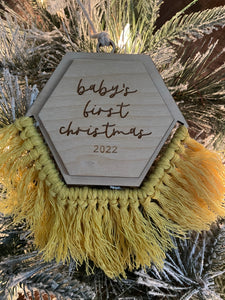 Baby’s First Christmas Fringe Ornament