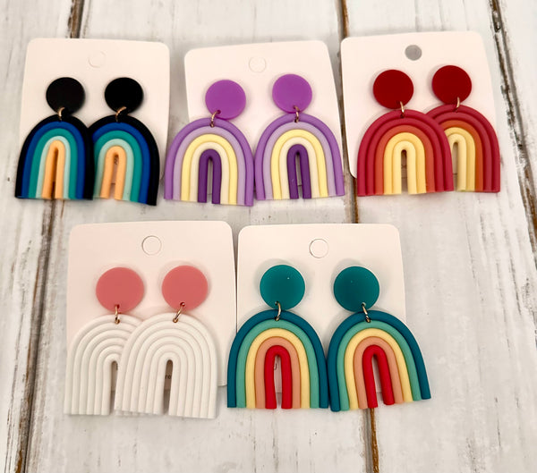 Rainbow Boho Style Earrings