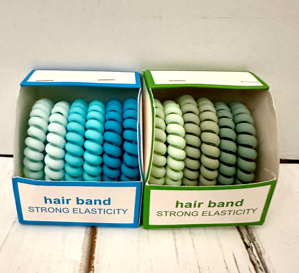 Spiral Hair Ties (pack of 6)